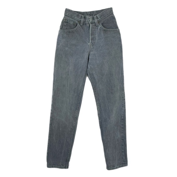 Levi’s Women’s Vintage 80’s High Rise Stonewashed Gray Button Fly Jeans - Picture 1 of 7